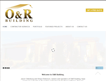Tablet Screenshot of oandrbuilding.com